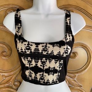 Silence & Noise printed crop top